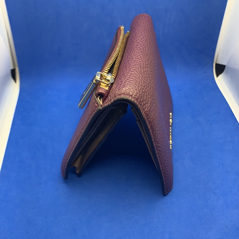 Michael Kors Flap Wallet Mercer Pebbled (Damson) 32T7GM9D1L-599 4in1‎ Carryall - Picture 3 of 10